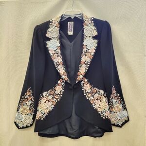 Zelda Vintage Embroidered Jacket, Size 10